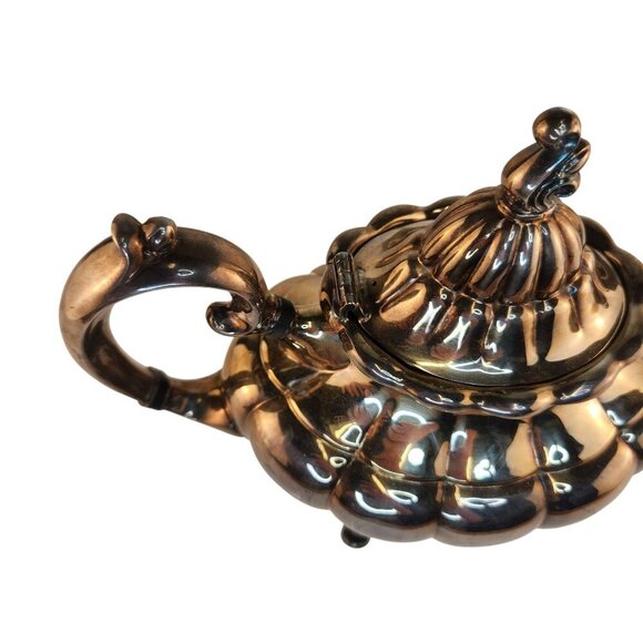 Reed & Barton Holiday 7050 Vintage Silverplate Teapot 19th century - Picture 4 of 10